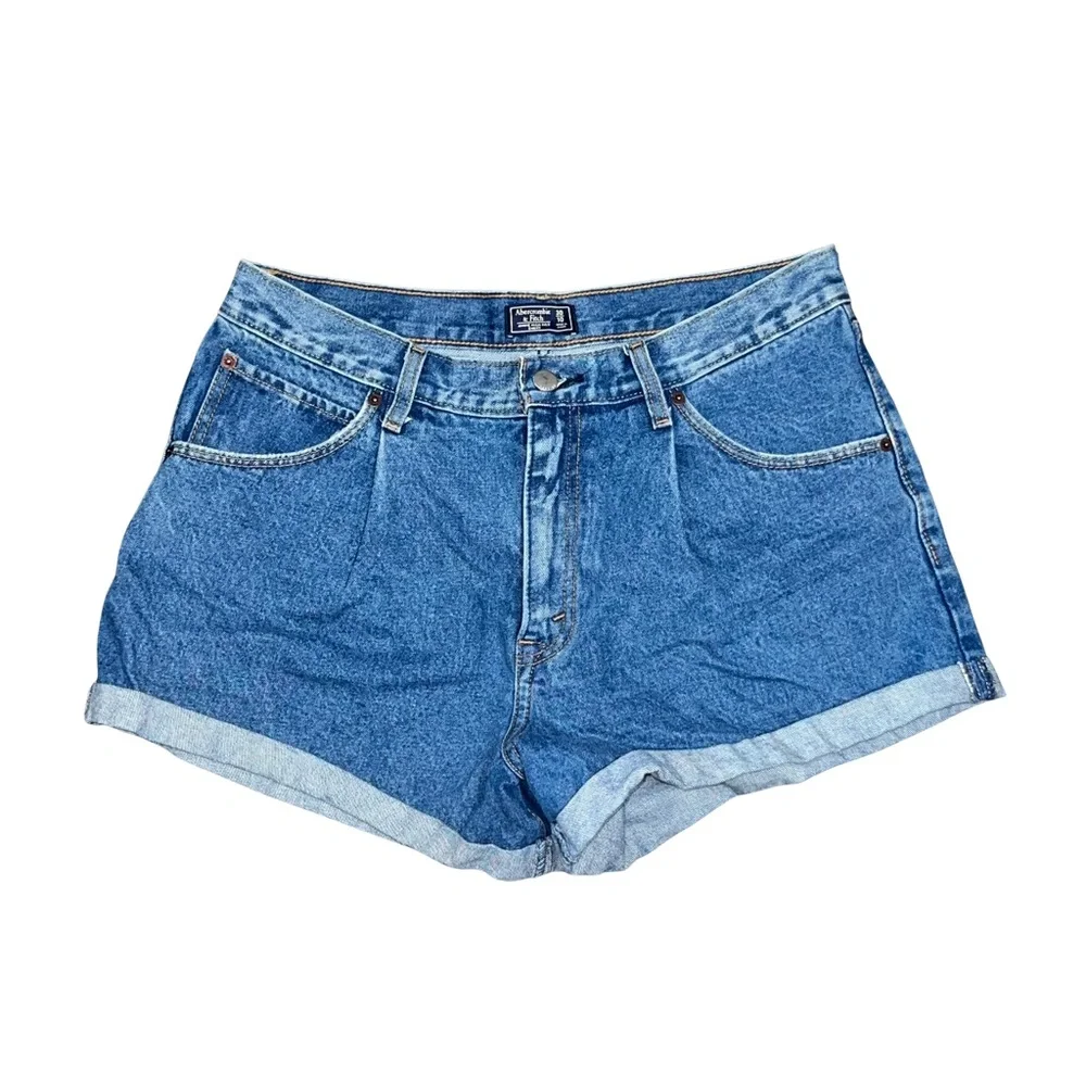 Abercrombie & Fitch Blue Jean Shorts